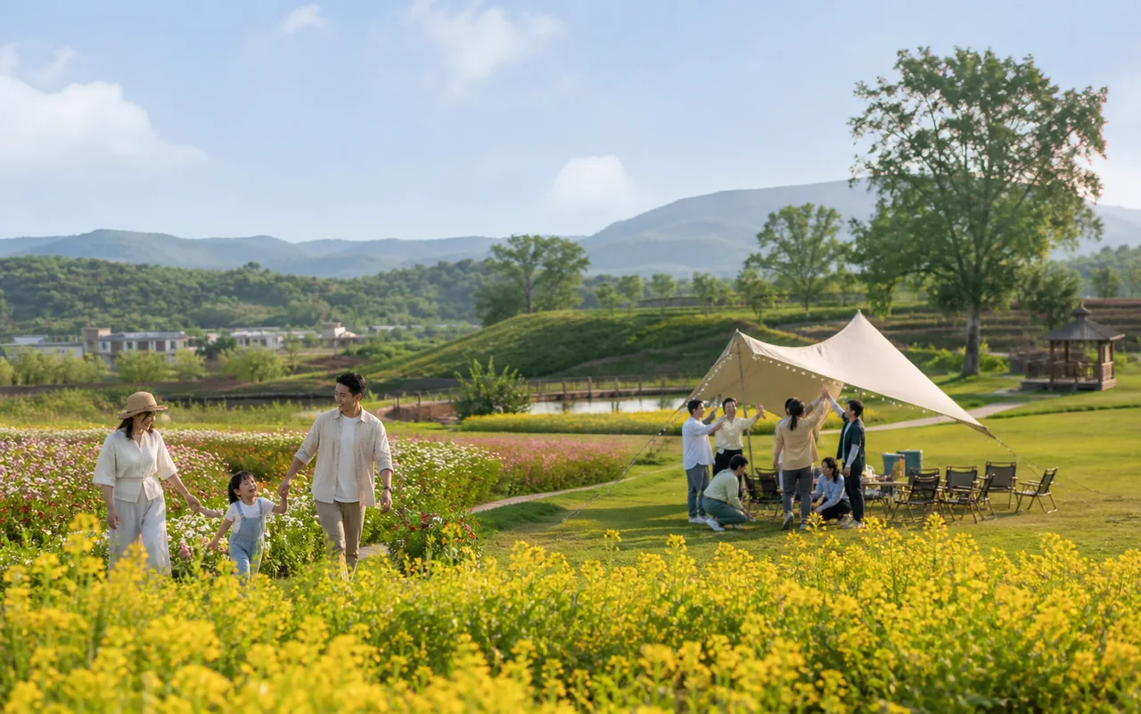 田园文旅与亲子研学场景示意图